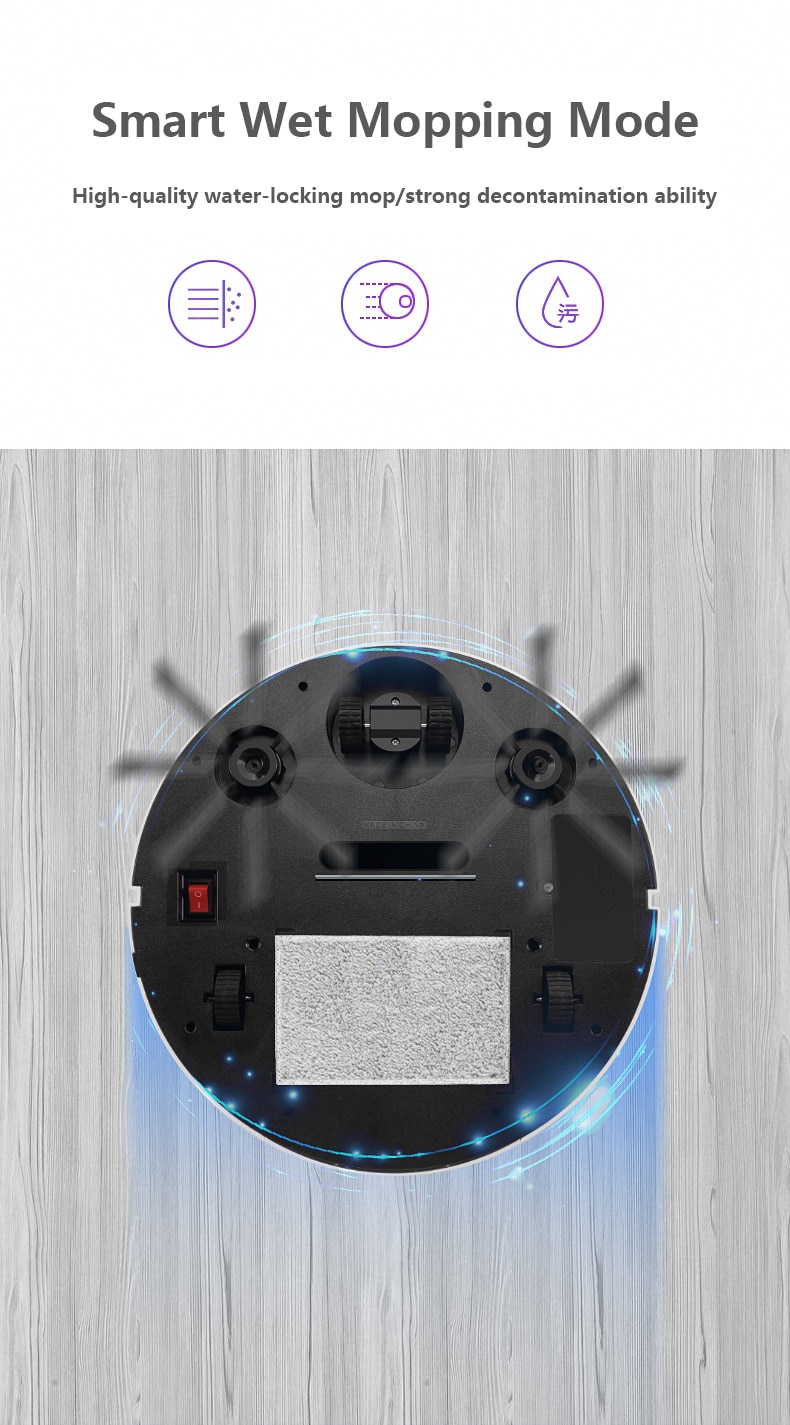 Robot Vacuum Cleaner with Remote Control