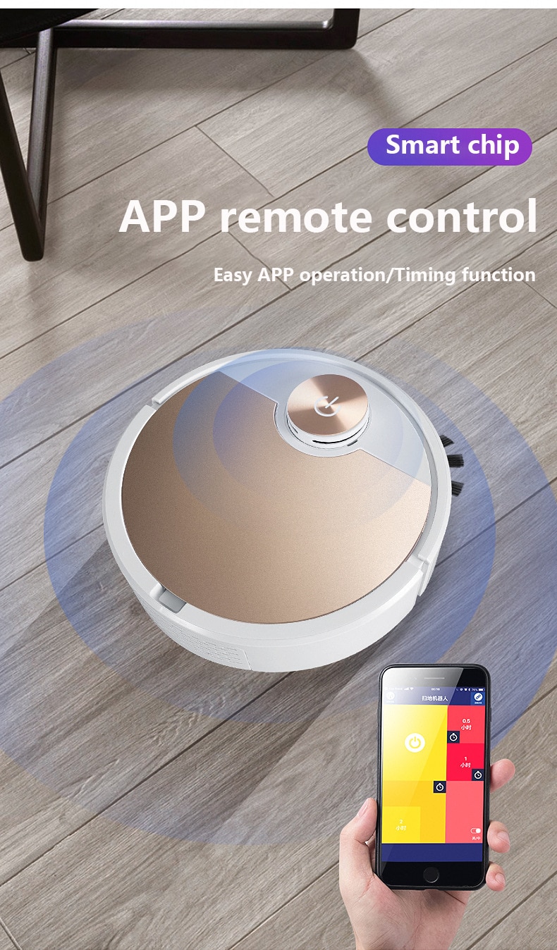 Robot Vacuum Cleaner with Remote Control