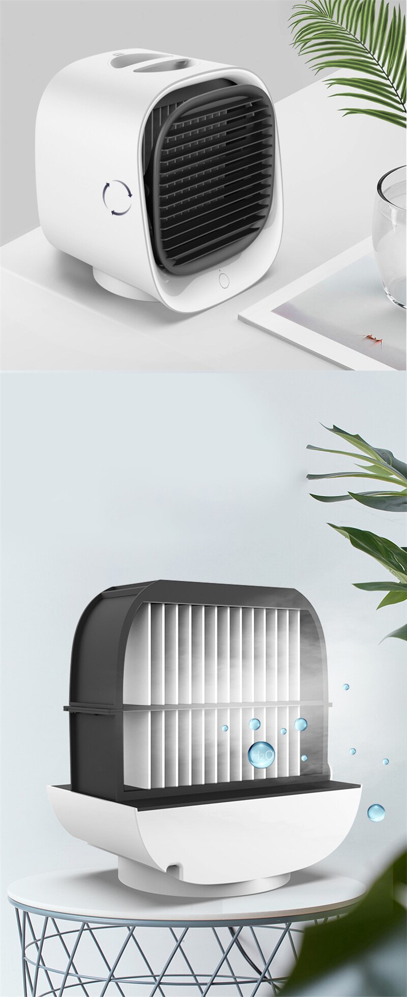 Mini Portable Air Cooler Fans with Water Tank