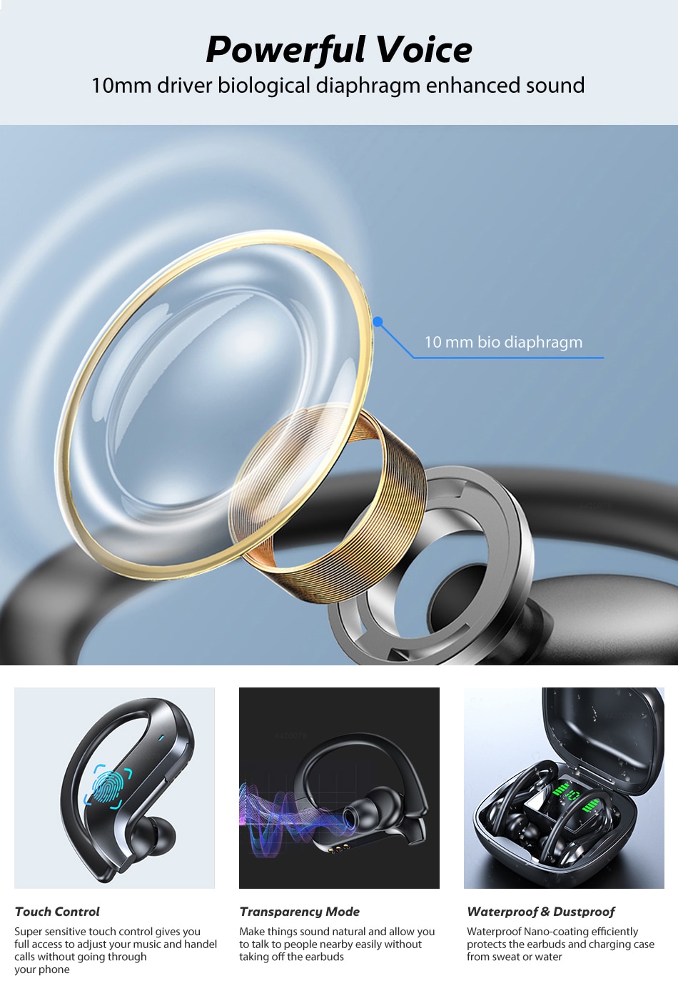 Wireless Bluetooth 5.0 Earphones